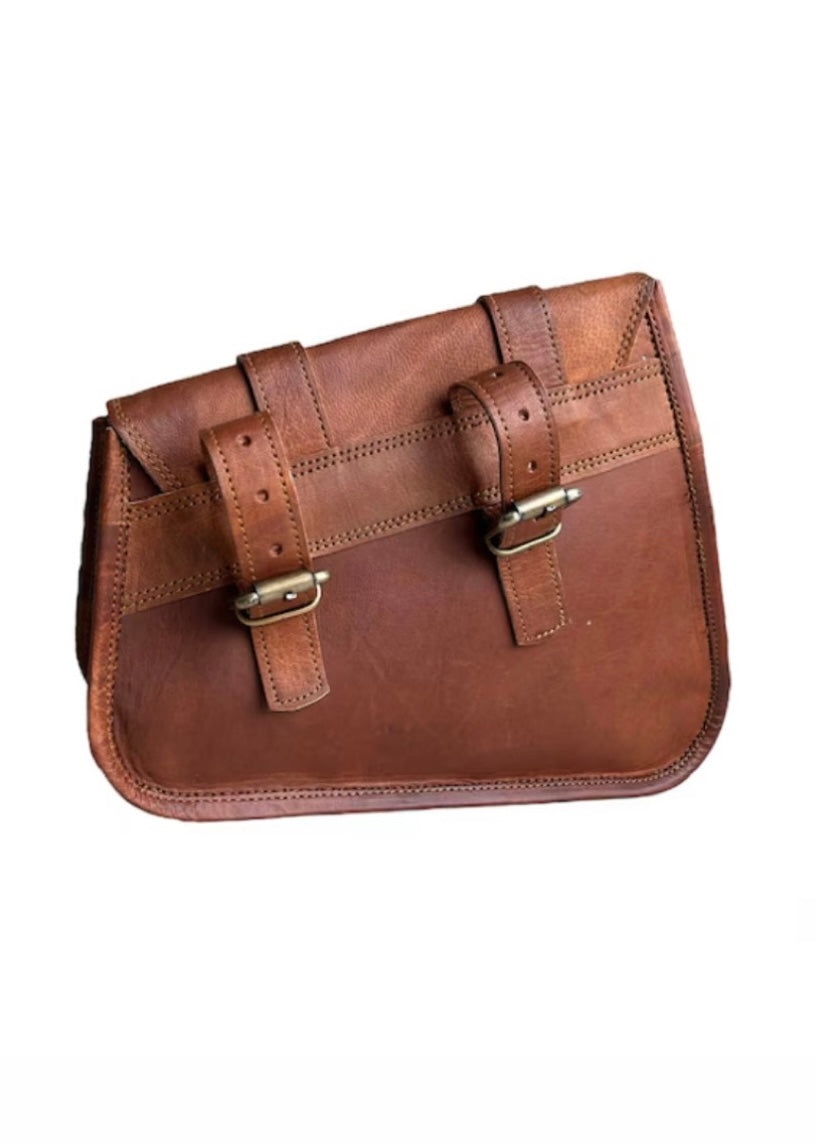 Lupi Brown Motorcycle Bag