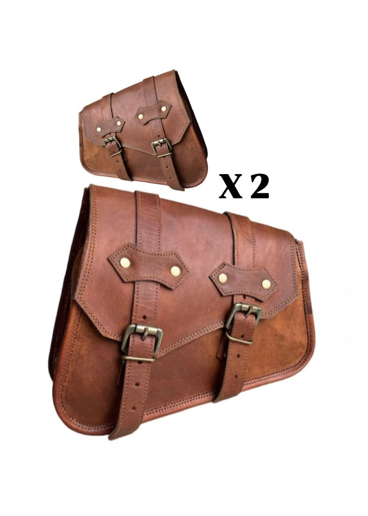 Lupi Brown Motorcycle Bag