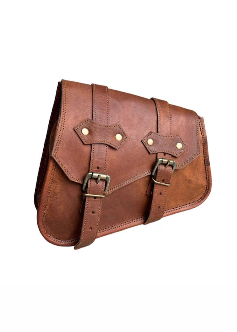 Lupi Brown Motorcycle Bag